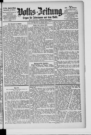 Volks-Zeitung vom 09.02.1878