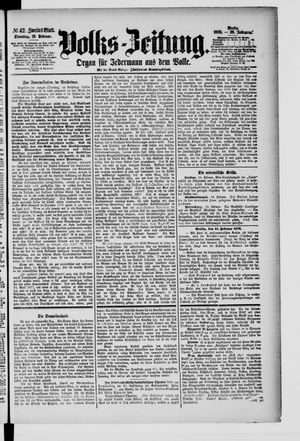Volks-Zeitung vom 19.02.1878
