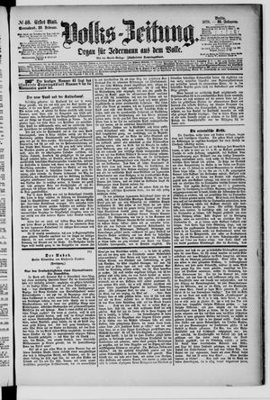 Volks-Zeitung on Feb 23, 1878