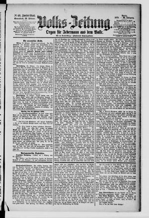 Volks-Zeitung on Feb 23, 1878