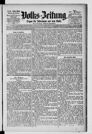 Volks-Zeitung vom 26.02.1878