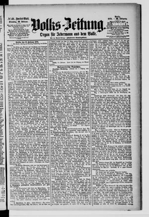 Volks-Zeitung vom 26.02.1878