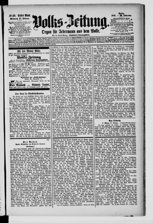 Volks-Zeitung vom 27.02.1878