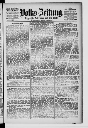 Volks-Zeitung vom 27.02.1878