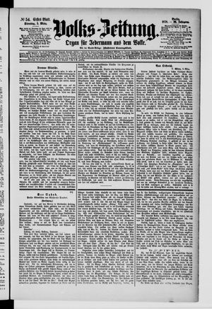 Volks-Zeitung vom 05.03.1878