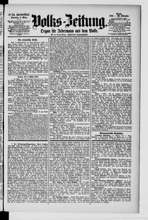 Volks-Zeitung vom 05.03.1878