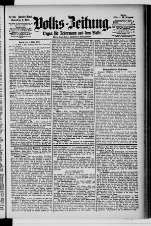 Volks-Zeitung on Mar 9, 1878