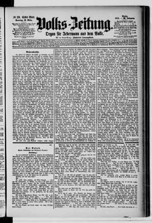 Volks-Zeitung vom 10.03.1878