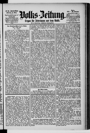 Volks-Zeitung on Mar 13, 1878