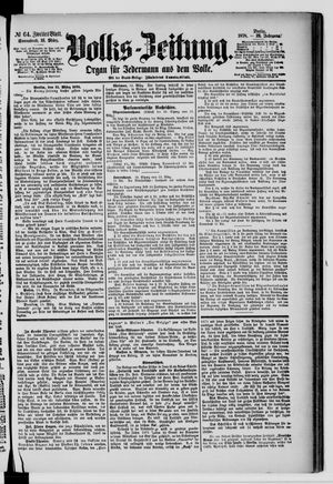 Volks-Zeitung on Mar 16, 1878