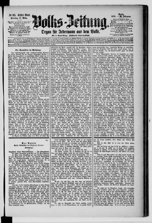 Volks-Zeitung vom 17.03.1878
