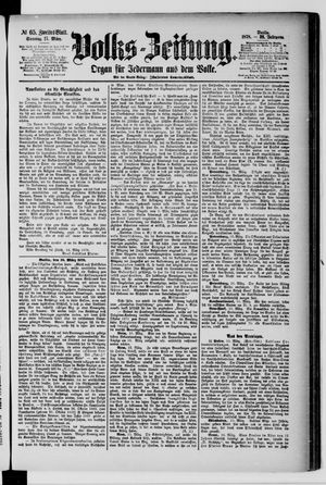 Volks-Zeitung vom 17.03.1878