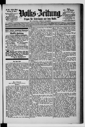 Volks-Zeitung vom 19.03.1878
