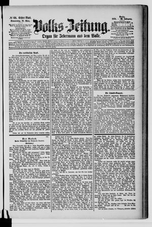 Volks-Zeitung on Mar 21, 1878