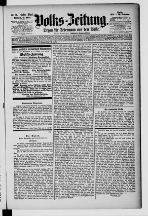 Volks-Zeitung vom 27.03.1878