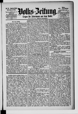 Volks-Zeitung vom 27.03.1878