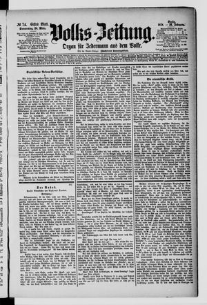 Volks-Zeitung vom 28.03.1878