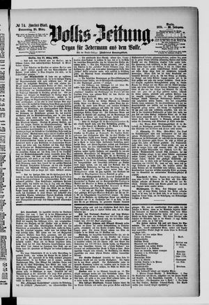 Volks-Zeitung vom 28.03.1878