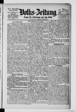 Volks-Zeitung vom 31.03.1878