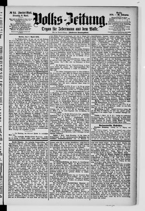 Volks-Zeitung vom 09.04.1878