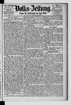 Volks-Zeitung vom 11.04.1878