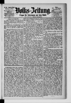 Volks-Zeitung vom 14.04.1878