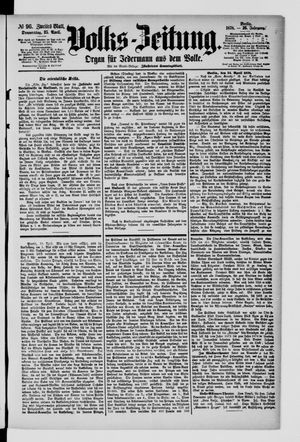 Volks-Zeitung on Apr 25, 1878