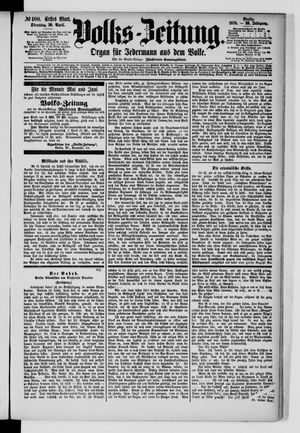 Volks-Zeitung vom 30.04.1878