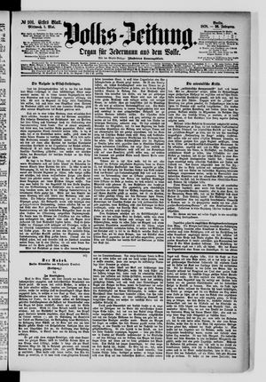 Volks-Zeitung on May 1, 1878