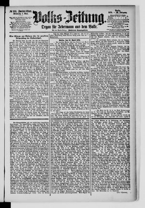 Volks-Zeitung on May 1, 1878