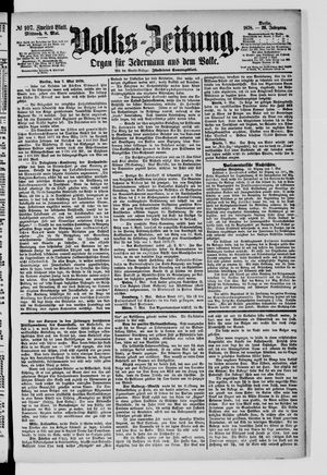 Volks-Zeitung on May 8, 1878