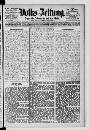 Volks-Zeitung vom 09.05.1878