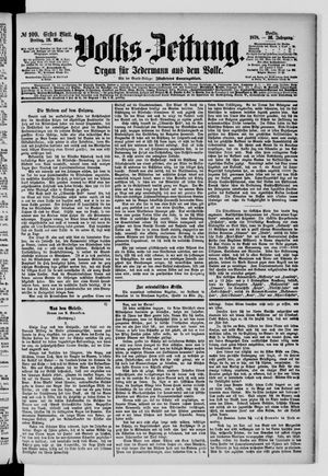 Volks-Zeitung vom 10.05.1878