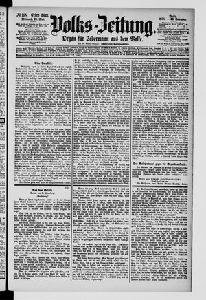 Volks-Zeitung vom 22.05.1878