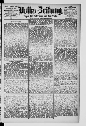 Volks-Zeitung vom 22.05.1878