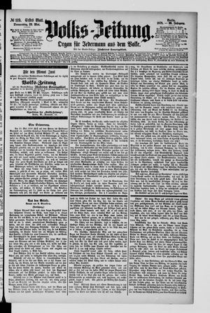 Volks-Zeitung vom 23.05.1878