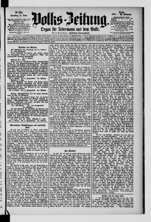 Volks-Zeitung vom 11.06.1878