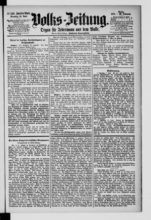 Volks-Zeitung vom 18.06.1878