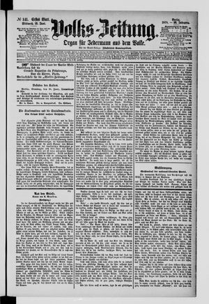 Volks-Zeitung on Jun 19, 1878
