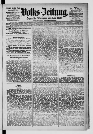 Volks-Zeitung vom 25.06.1878