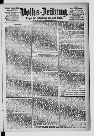 Volks-Zeitung vom 25.06.1878