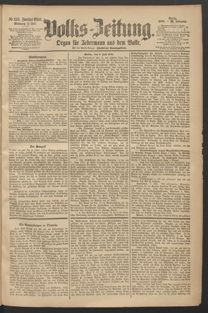 Volks-Zeitung vom 03.07.1878