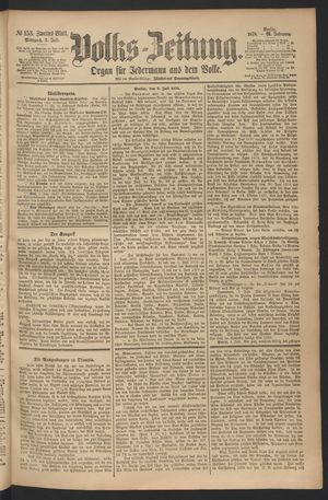 Volks-Zeitung vom 03.07.1878