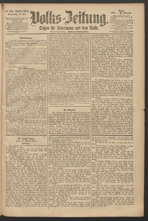 Volks-Zeitung vom 11.07.1878