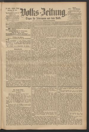 Volks-Zeitung vom 14.07.1878