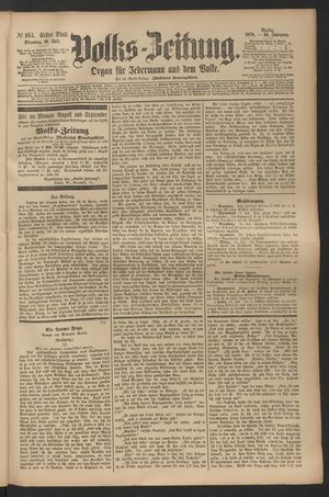 Volks-Zeitung on Jul 16, 1878