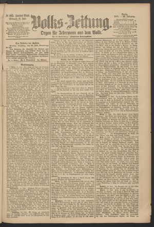 Volks-Zeitung vom 17.07.1878
