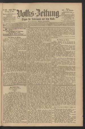 Volks-Zeitung vom 17.07.1878