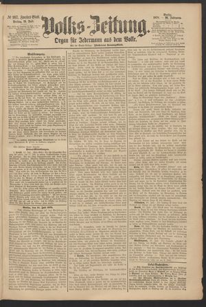 Volks-Zeitung vom 19.07.1878