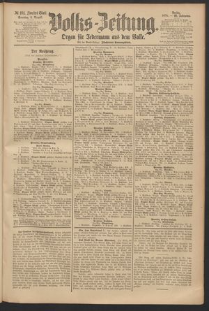 Volks-Zeitung on Aug 4, 1878